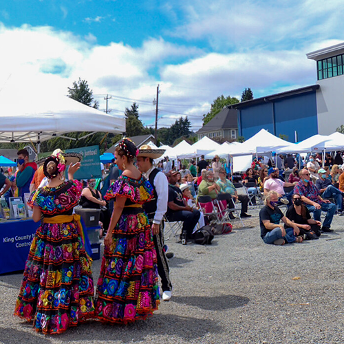 Exterior photo of the Duwamish River Festival at the Duwamish Peoples' Park.